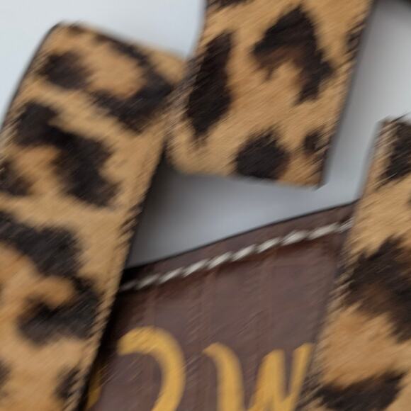 Sam Edelman Gala Leopard Print Slide Sandal Cyprus Tan Multi Size US8.5M EU39 - Picture 11 of 11